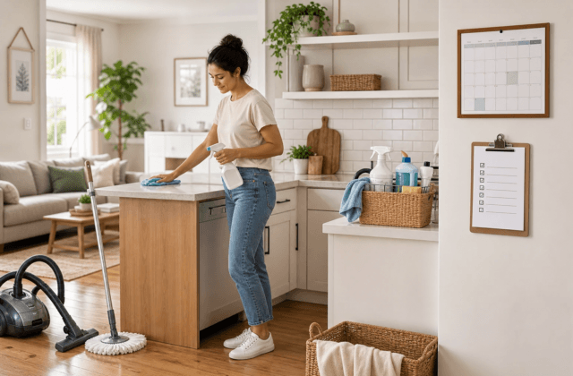 Sneller je huis schoonmaken met een handig schema